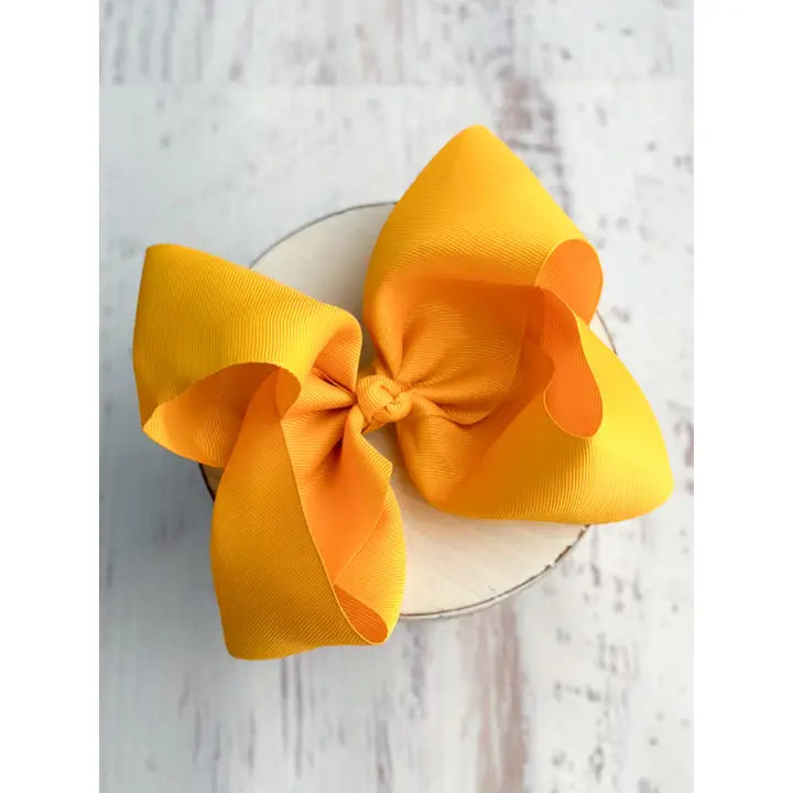 Texas Size Grosgrain Hair Bow - Alligator Clip - 6.5