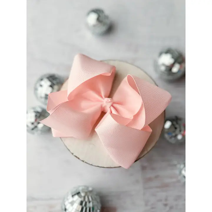 Oversize Grosgrain Hair Bow - Alligator Clip - 5.5"