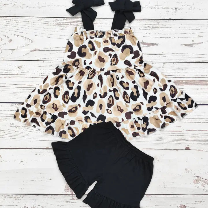 Baby Girls Cheetah Printed Clothing Set