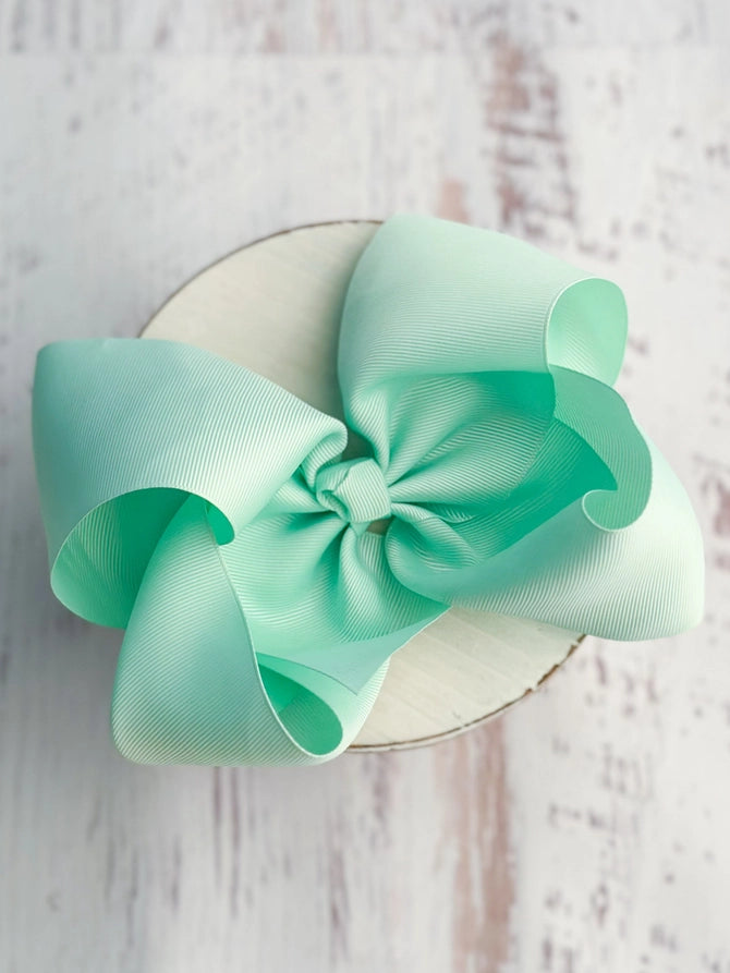 Texas Size Grosgrain Hair Bow - Alligator Clip - 6.5