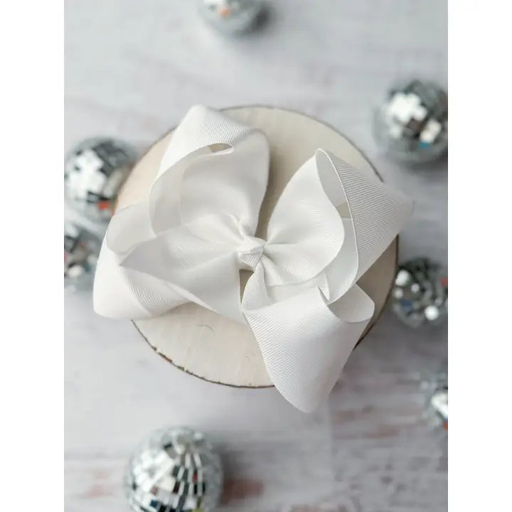 Oversize Grosgrain Hair Bow - Alligator Clip - 5.5"