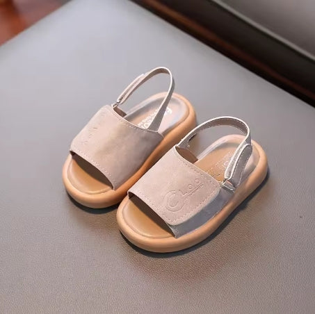 Neutral toddler sandals