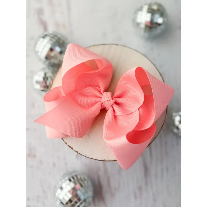 Oversize Grosgrain Hair Bow - Alligator Clip - 5.5"