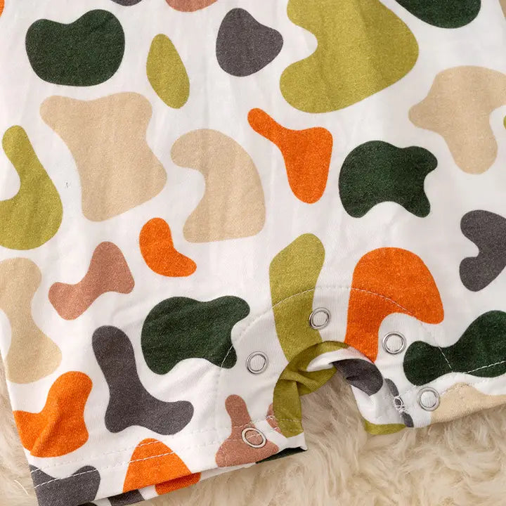 Bamboo Made Camouflage Printed Boys Romper
